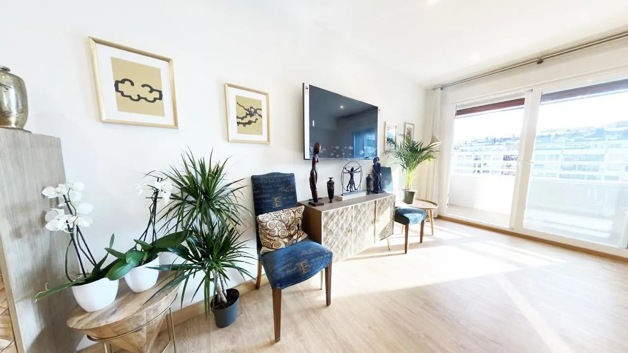 Apartmán Paradise Luxurious Apartment, Free Parking, 3 Double Rooms, 4 Beds, Terrace, Jacuzzi, New San Sebastián Španělsko